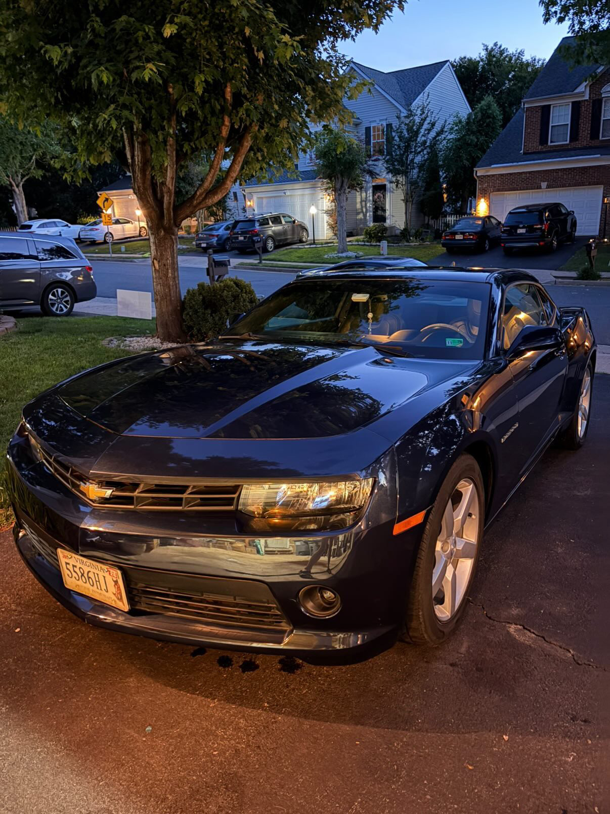 Black Camaro exterior detail