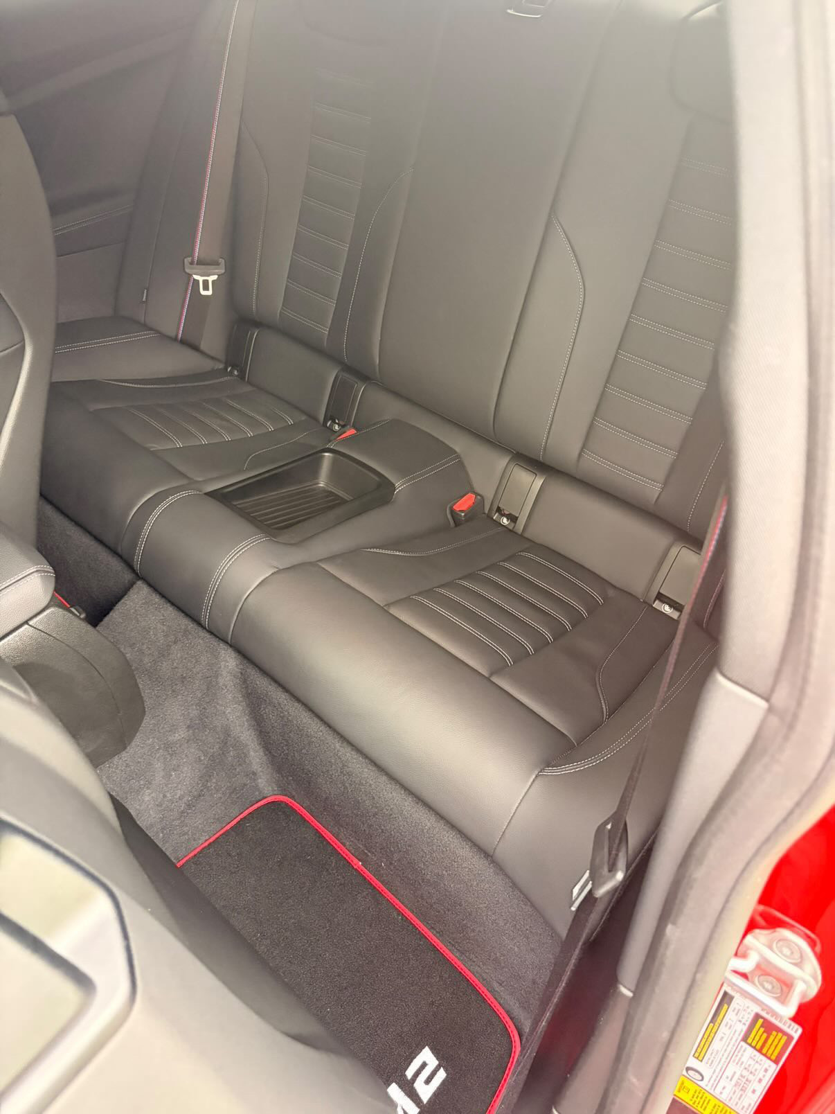 BMW M2 rear seats detailed